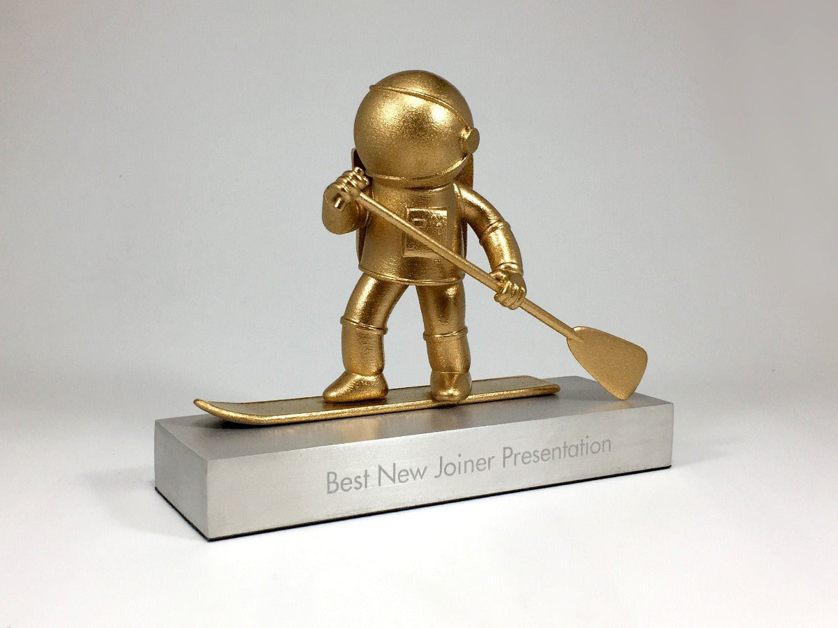 Gold 3D Printed Paddle Man Award