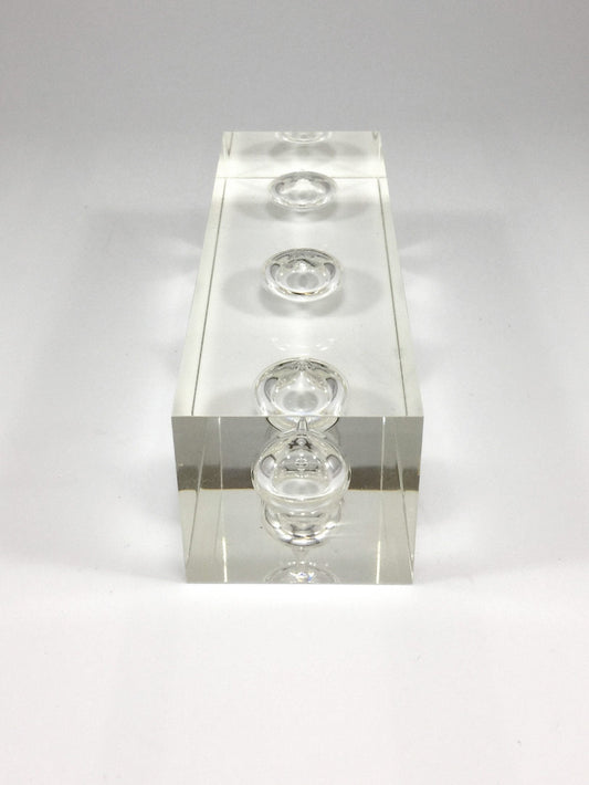 Triple Clear Oil Acrylic Block