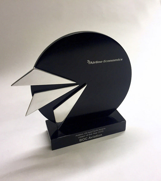 Anodised metal award