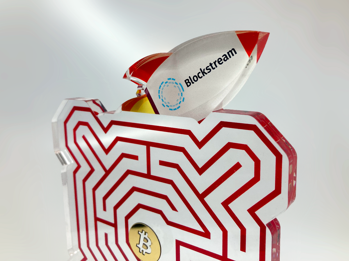 acrylic rocket award