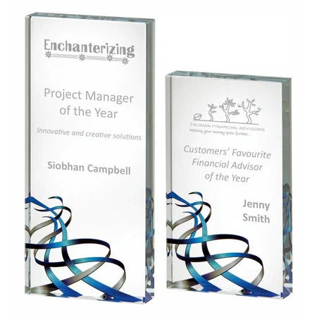 Blue Ribbon Glass Block 140mm, 180mm