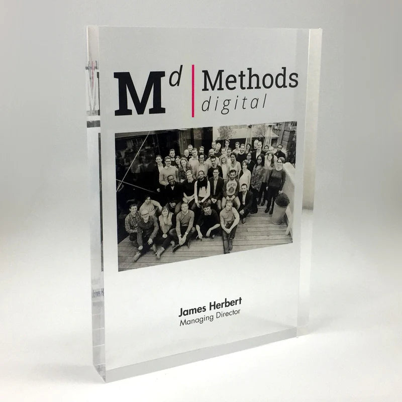 Clear Acrylic Rear Print Award