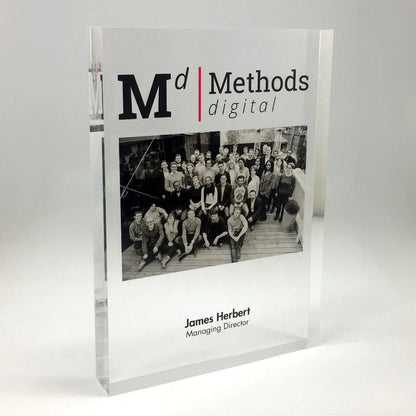 Clear Acrylic Rear Print Award