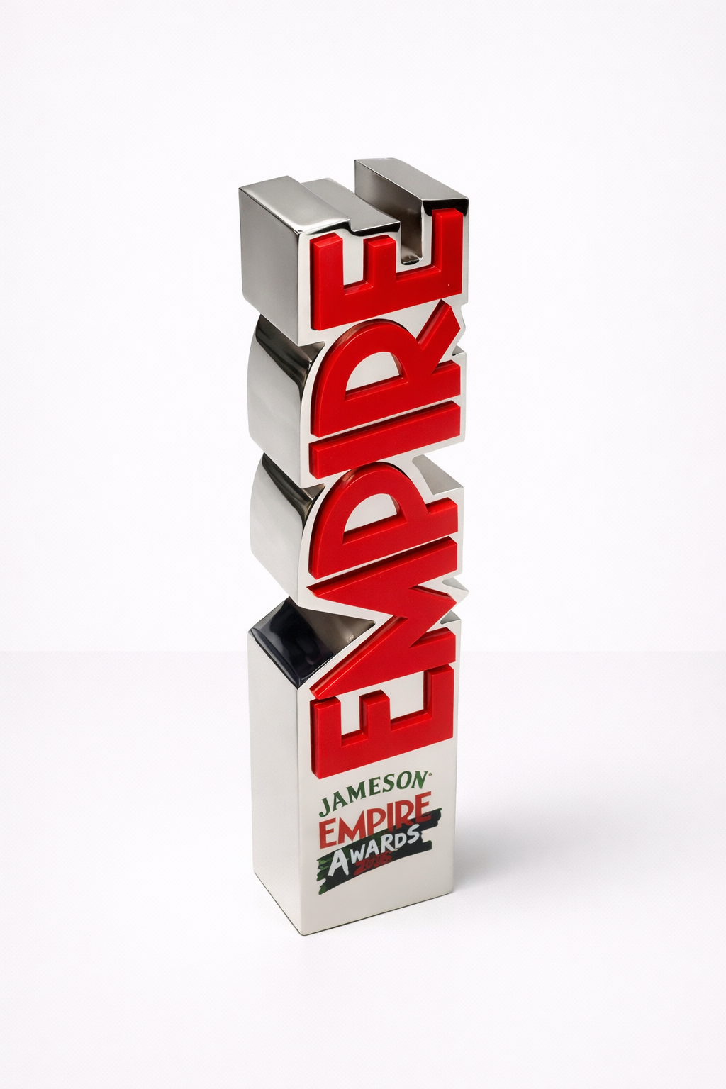 Empire Jameson Awards trophy on a white background