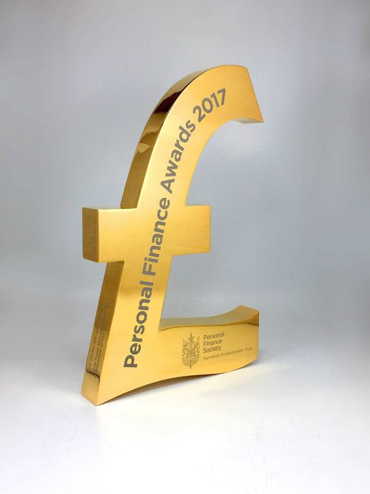 Gold Pound Sign Award