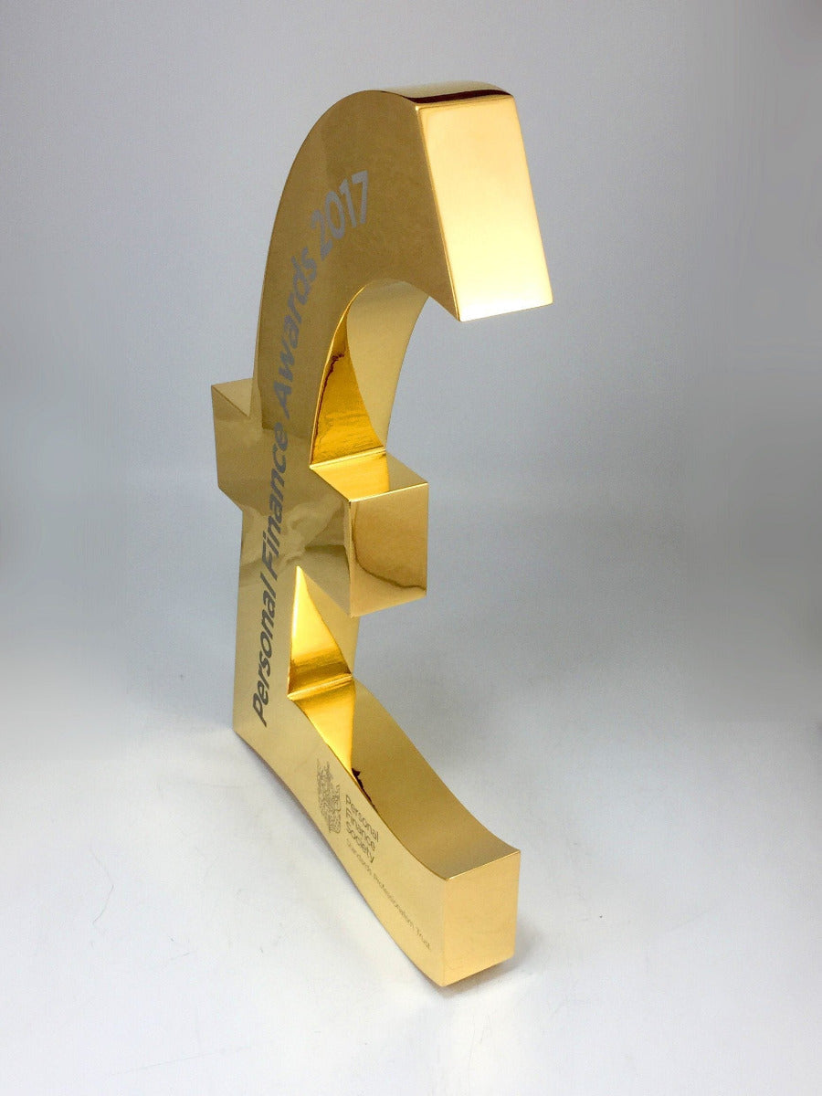 Gold Pound Sign Award
