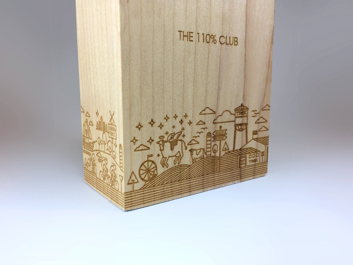 Trek Lasered Wooden Block Award