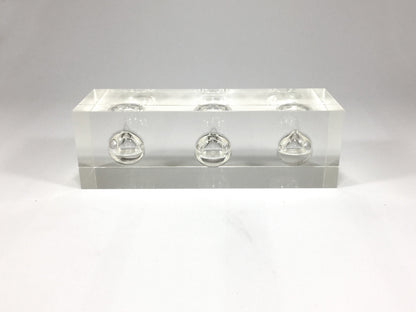 Triple Clear Oil Acrylic Block