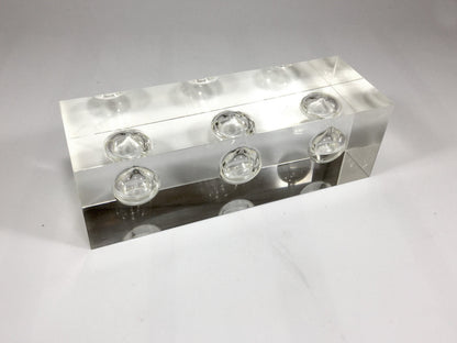 Triple Clear Oil Acrylic Block