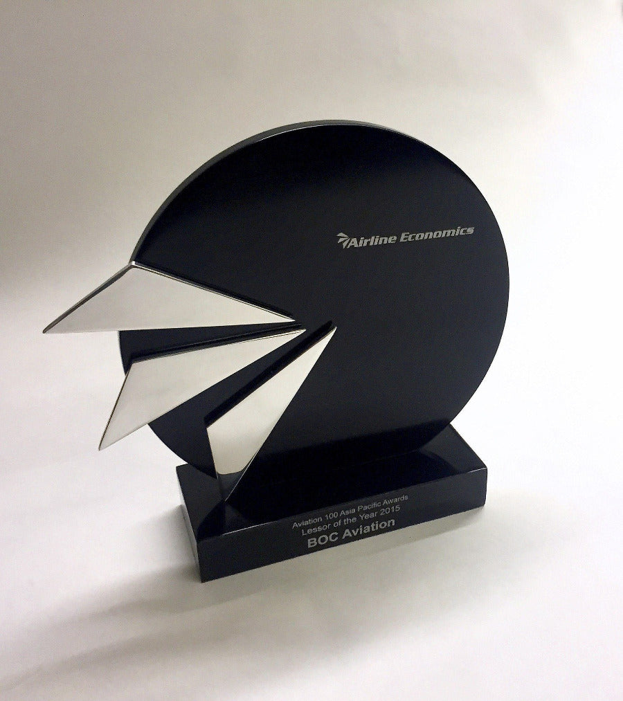 Anodised metal award