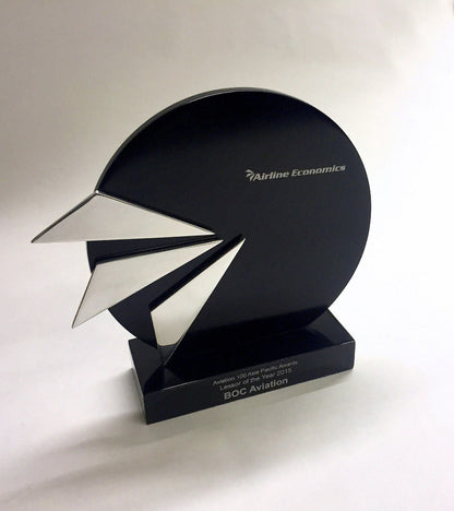 Anodised metal award