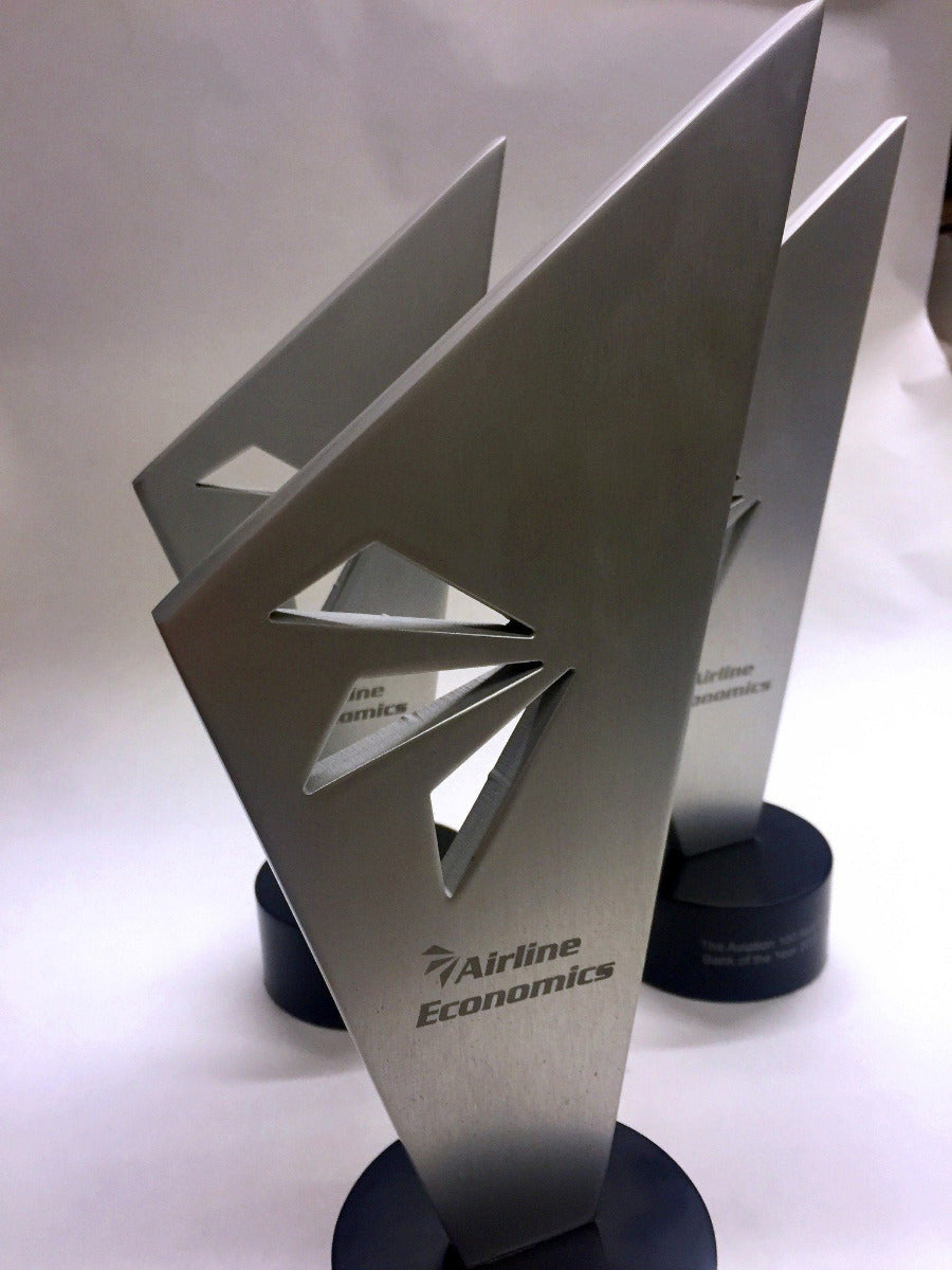 Anodised metal award