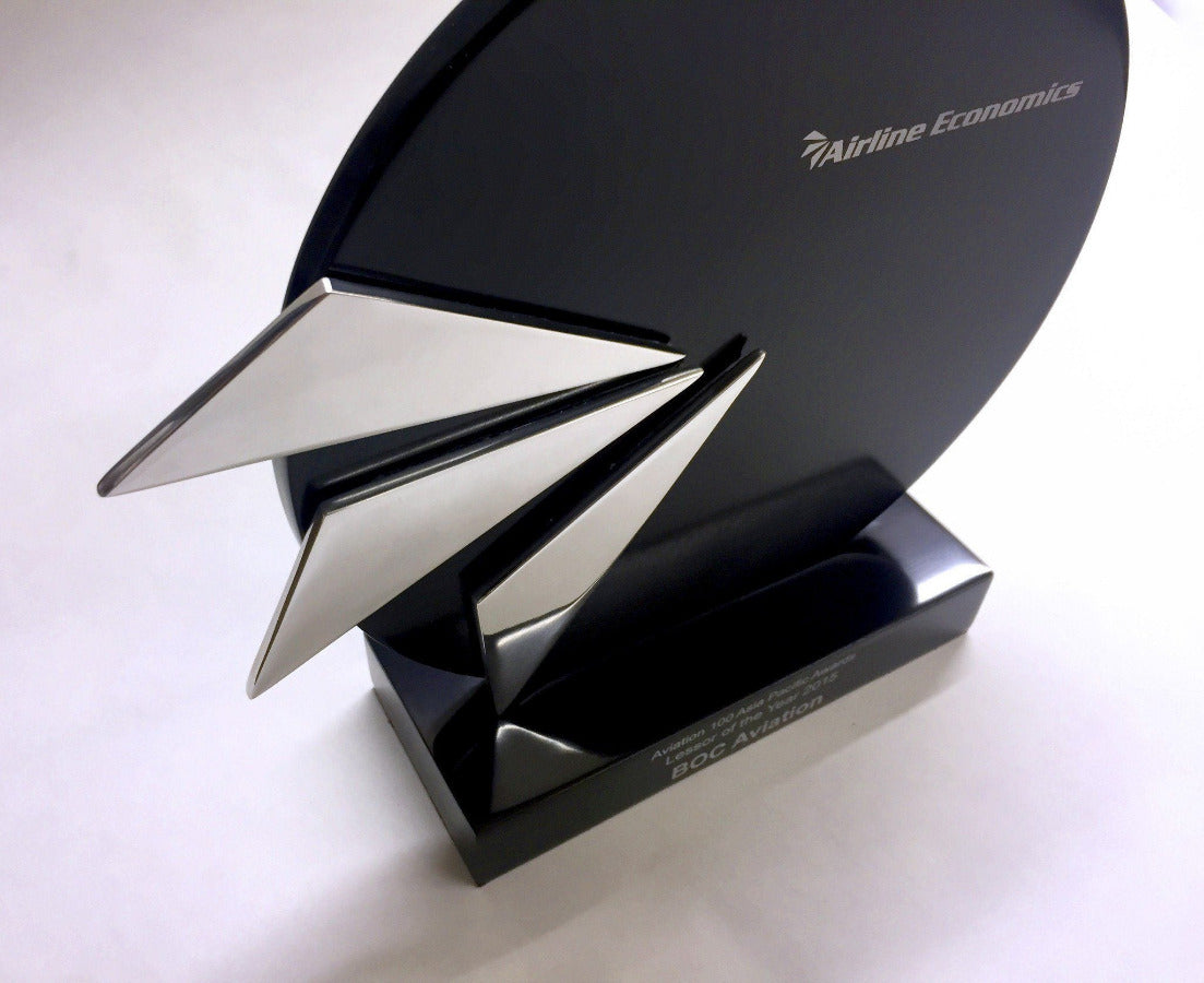 Anodised metal award