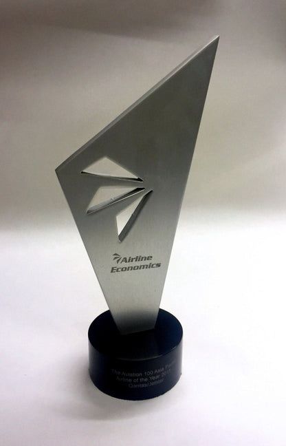 Anodised metal award