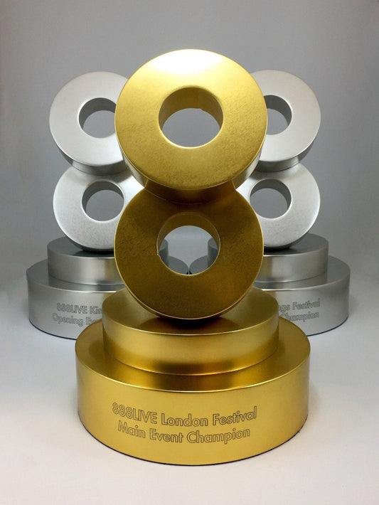 Silver and gold aluminium award