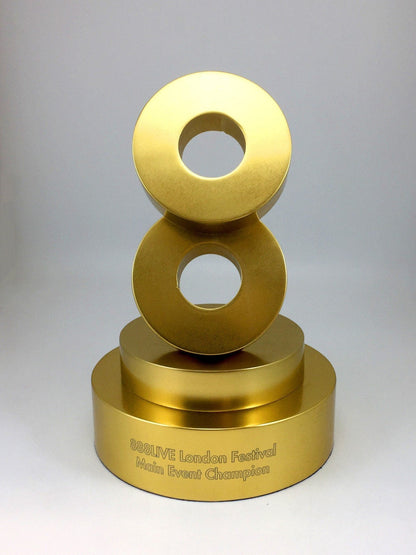 Silver and gold aluminium award