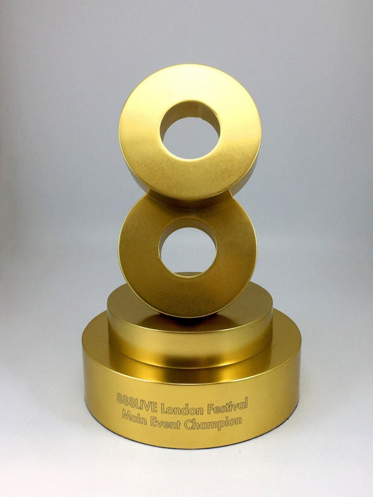 Silver and gold aluminium award