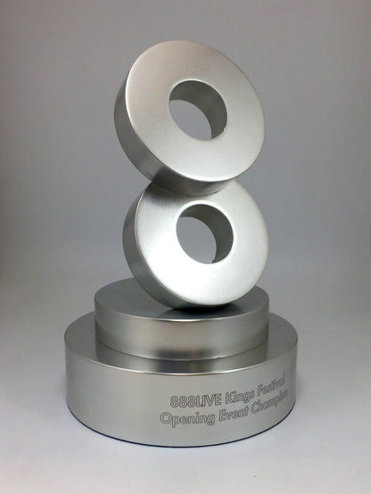 Silver and gold aluminium award