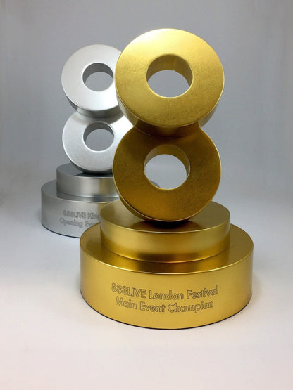 Silver and gold aluminium award