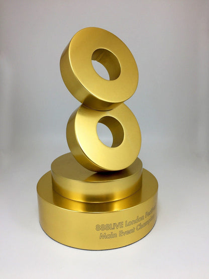 Silver and gold aluminium award