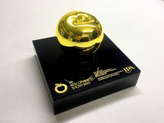 Golden Apple Awards, metal and 3d printed award