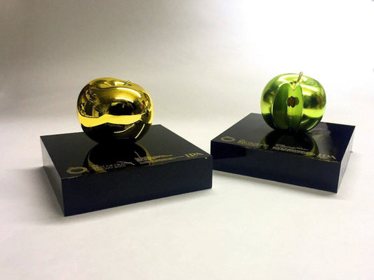 Golden Apple Awards, metal and 3d printed award