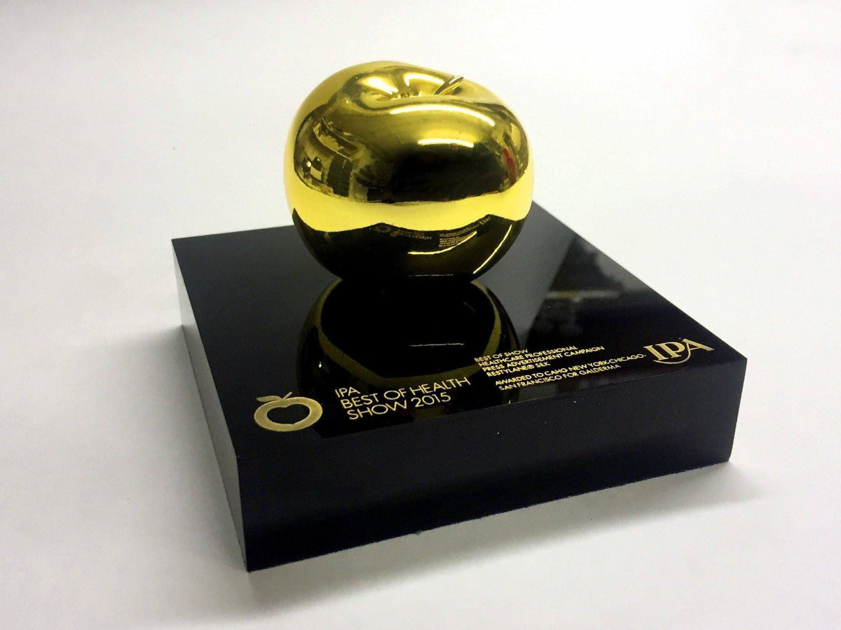 Golden Apple Awards, metal and 3d printed award
