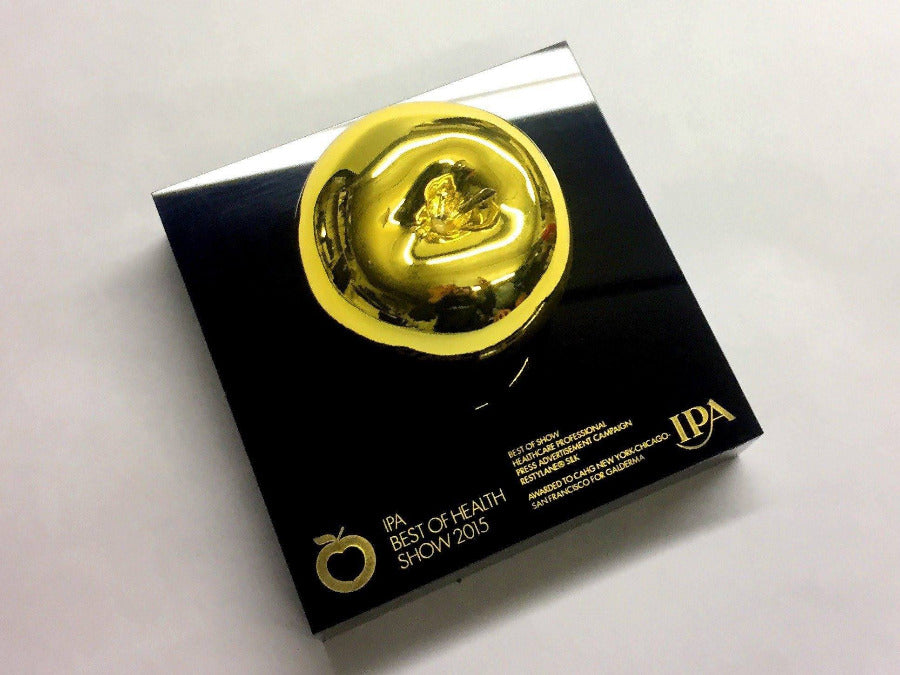 Golden Apple Awards, metal and 3d printed award