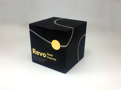 Black and Gold Aluminium Cube Awards