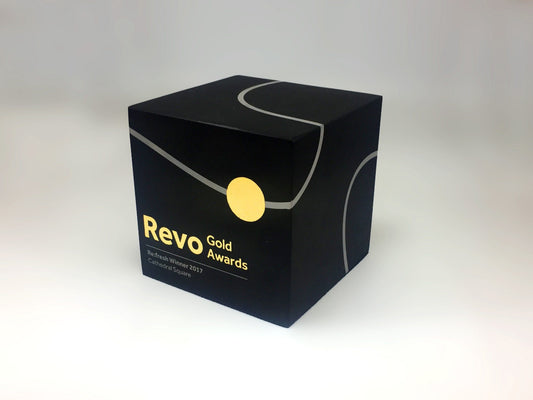 Black and Gold Aluminium Cube Awards